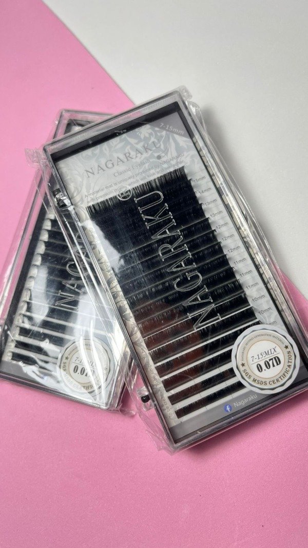 Producto - Pestañas Nagaruku Mix 7-15 mm - 0.07D