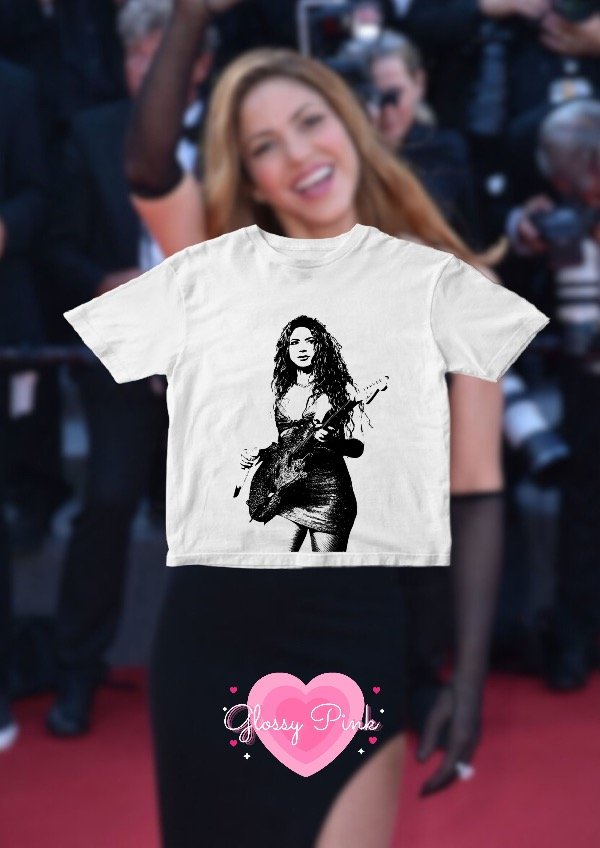 Producto - Baby Tee Shakira Silueta - DTF
