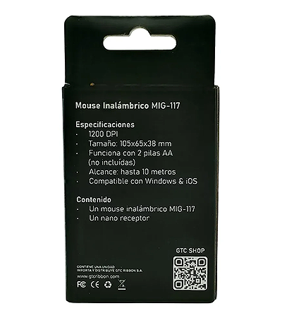 Producto - Mouse inalambrico GTC MIG-117 - 1