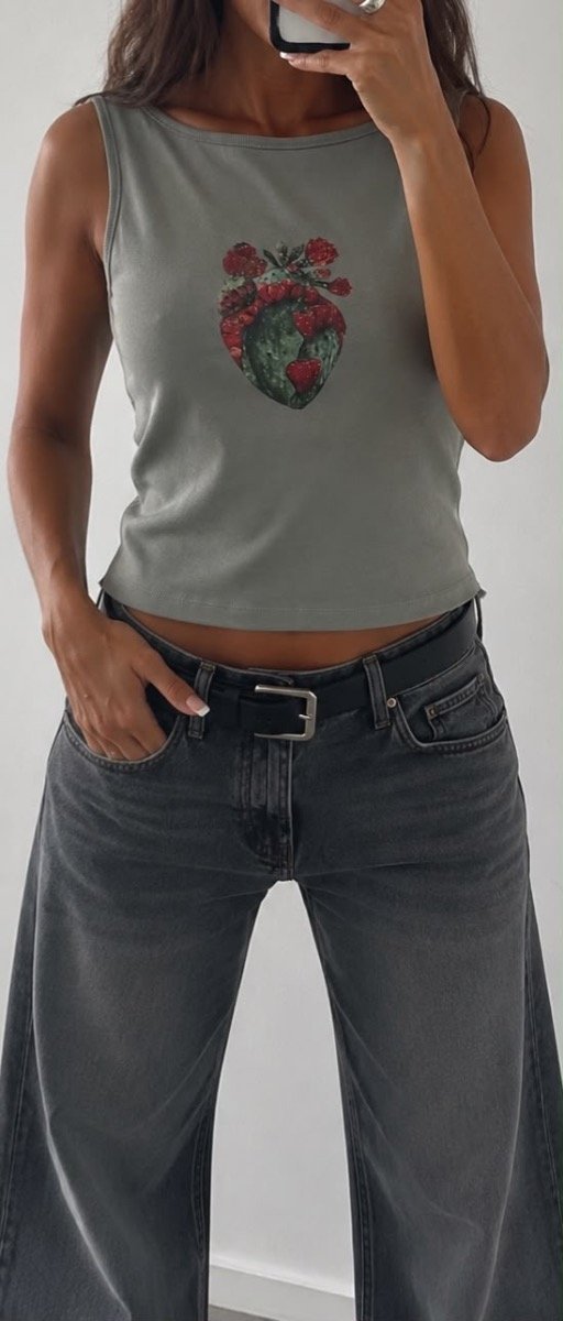 Remera musculosa de algodón
