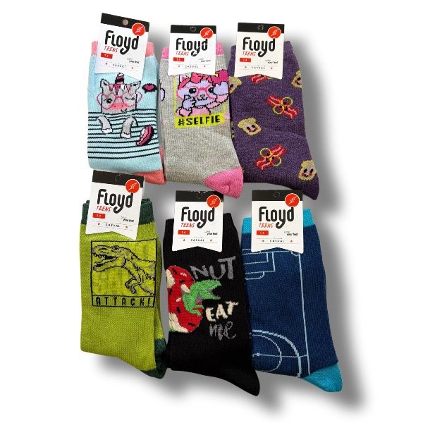 Producto - Floyd Media Caña Estampadas - x1