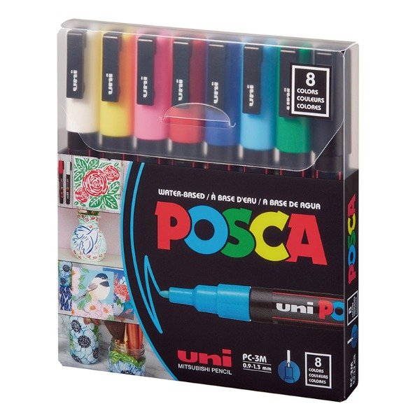 Producto - MARCADOR POSCA ESTUCHE X8 CLASICOS