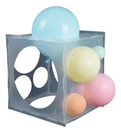 Producto - CUBO CALIBRADOR DE GLOBOS TRANSPARENTE GY-9