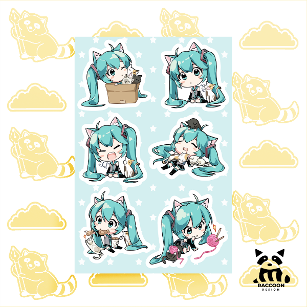 Producto - Plancha de Stickers Vocaloid 6