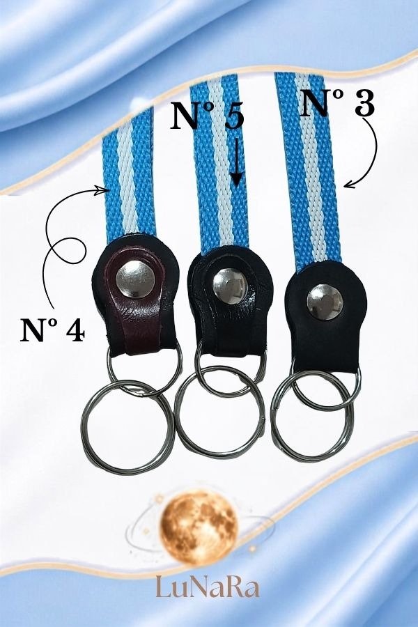 Producto - Llavero / Porta llave Argentina CUERO FINO (22cm) - 3