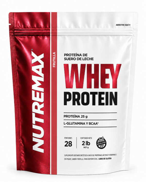 Producto - Proteina Whey Protein 2 Lbs / 28 Serv Nutremax Sin Tacc