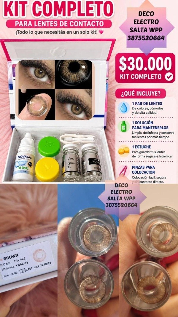 Producto - Kit LENTES DE CONTACTO brown1NOVMAS
