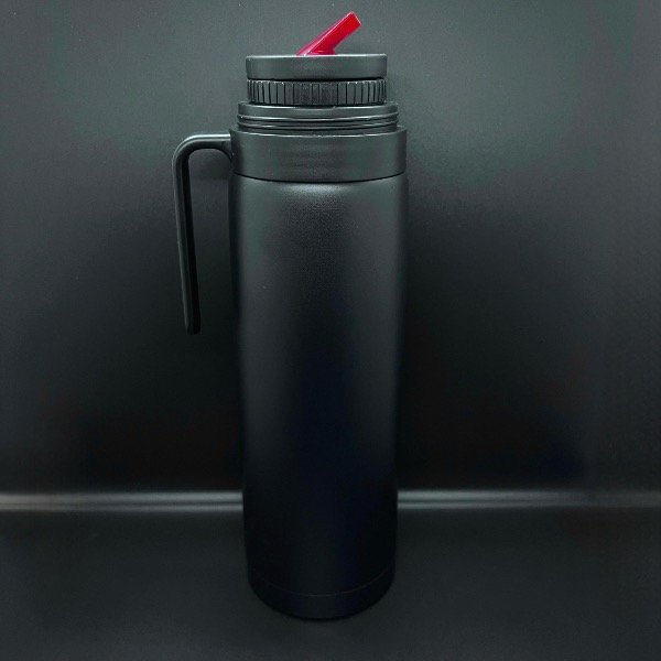 Producto - Termo negro media manija 1lt.