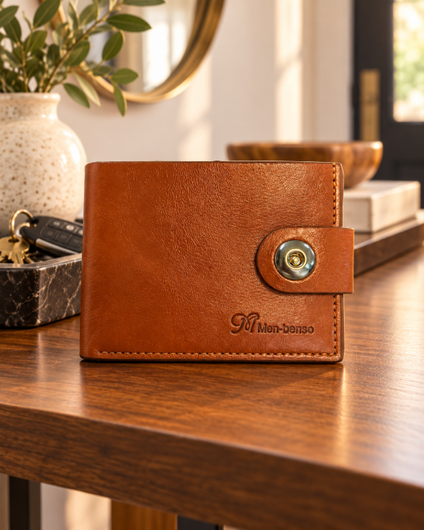 Producto - LIQUIDACION POR DISCONTINUO! Billetera de Hombre Lisa Plegable - 2