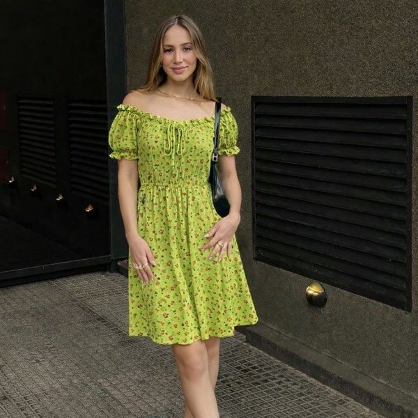 Producto - VESTIDO CORTO CON FRUNCE