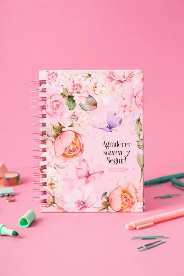 Producto - Agenda Cuaderno Floral Punto Cero