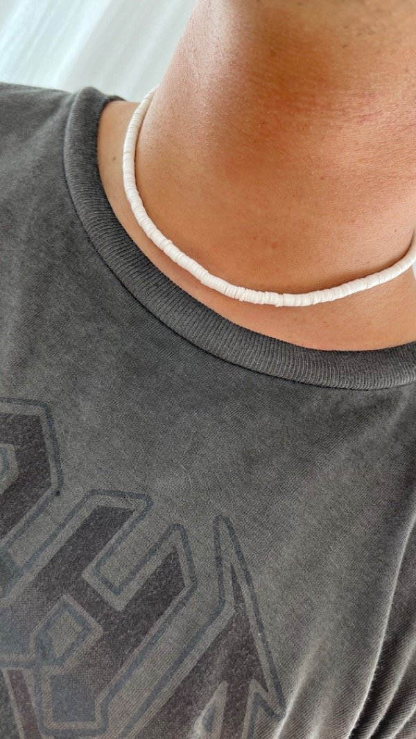 Producto - Collar fimo blanco