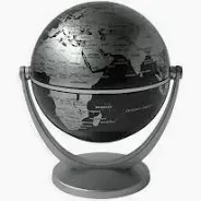 Producto - Globo terraqueo 10cm Azul y plateado