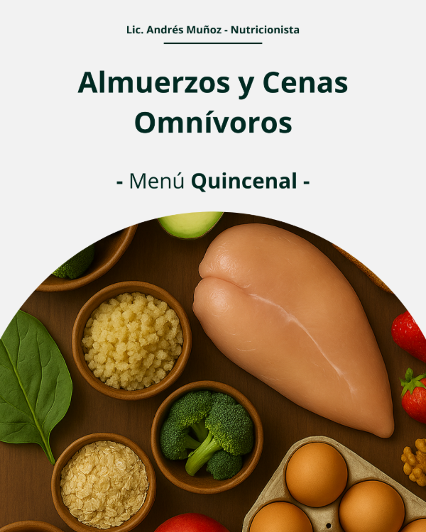 Producto - Menú Primaveral Quincenal Omnívoro -