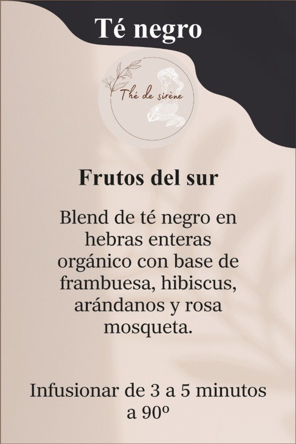 Producto - Blend de té negro 30g - Frutos del sur