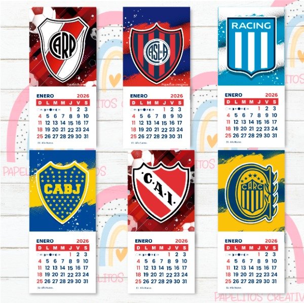Producto - Calendarios Mignon 2026 FUTBOL