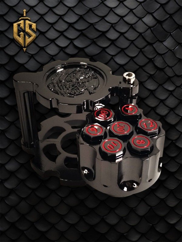 Producto - Set de Dados de Revolver Negro y Rojo
