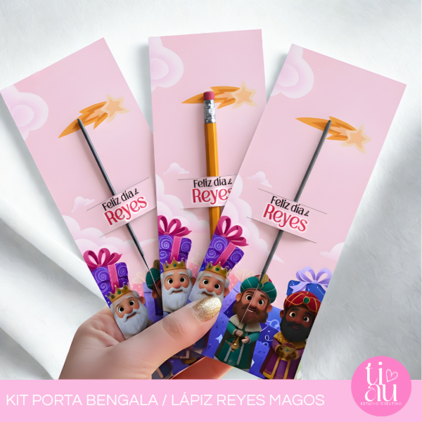 Producto - PORTA LÁPIZ O BENGALA AZUL + ROSA