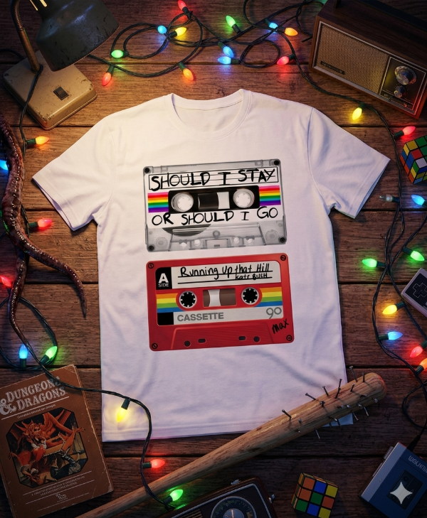Producto - Remera Mujer Stranger Things Cassettes