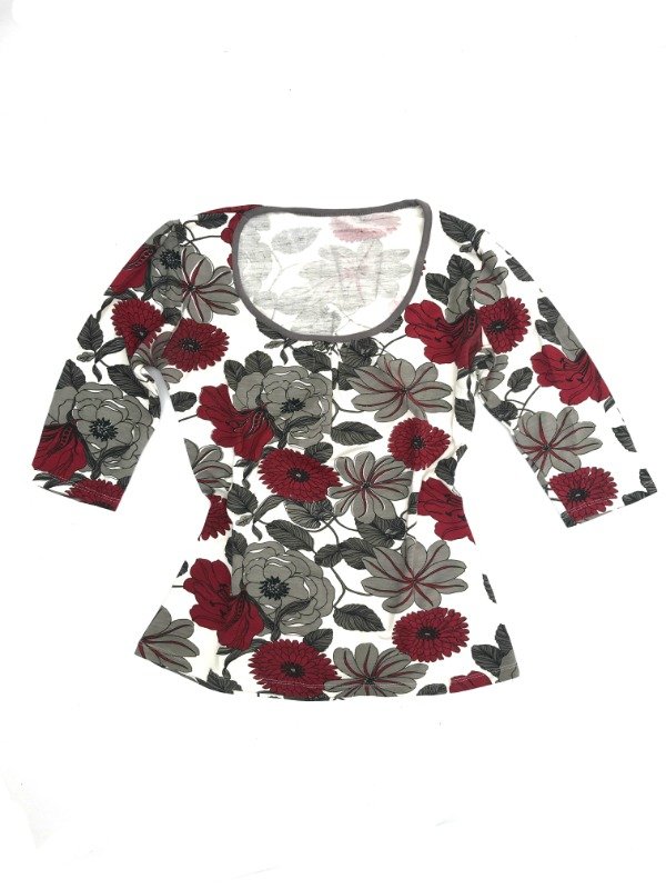 Producto - Floral rojo top Red tones - 1