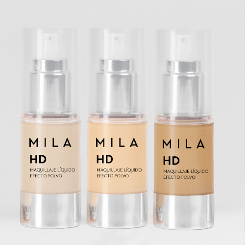 Producto - Maquillaje Líquido Efecto Polvo - HD Mila Marzi