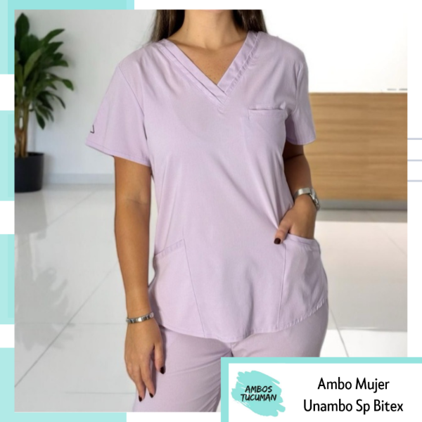 Producto - Ambo Lila Cordón Gris Jogger