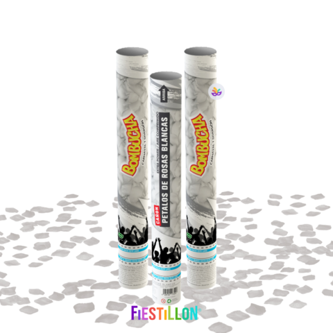 Producto - CAÑON CARIOCA PETALOS DE ROSAS 40CM (ELEGIR COLOR)