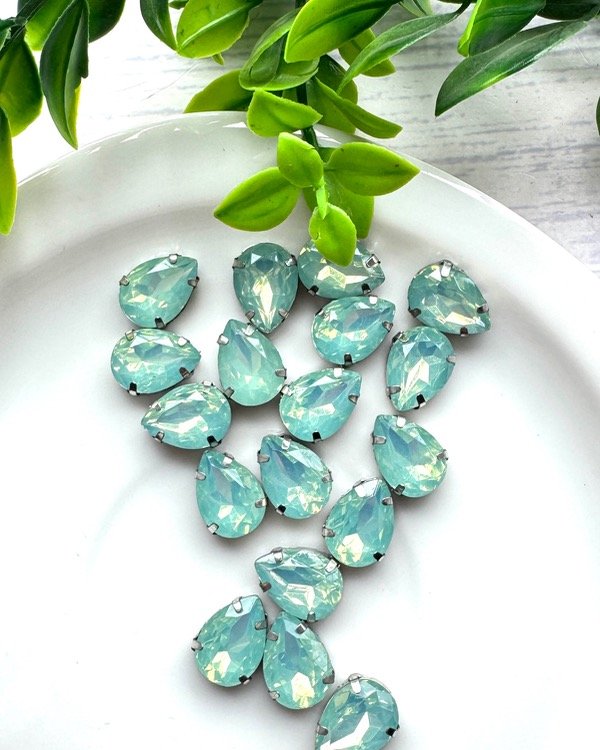 Producto - 10X14 GOTA VERDE ACQUA OPAL