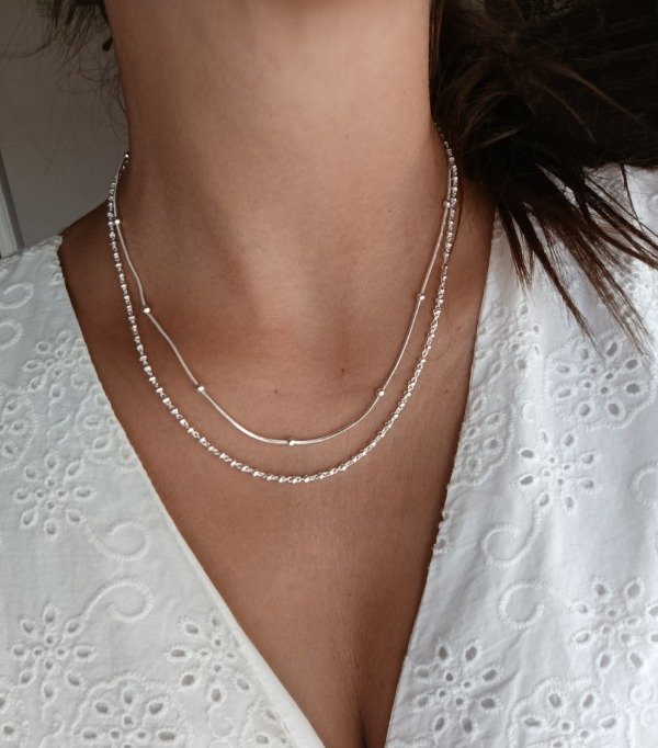 Producto - COLLAR AB ESLABONES Y BOLITAS - 1