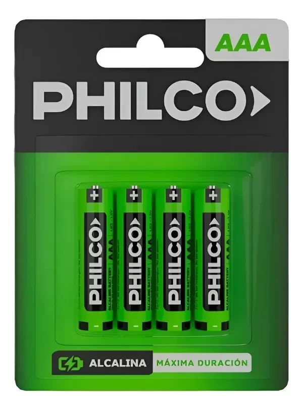 Producto - PILA AAA PHILCO X 4 ALKA. cod62575