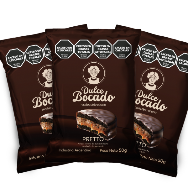 Producto - Alfajor Dulce Bocado Pretto x 6 unidades