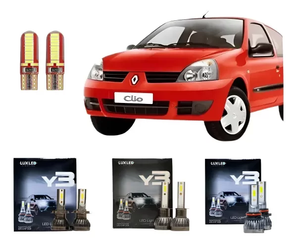 Producto - Kit Cree Led Y3 Luz Baja Alta Y Antiniebla Renault Clio 2003-2012