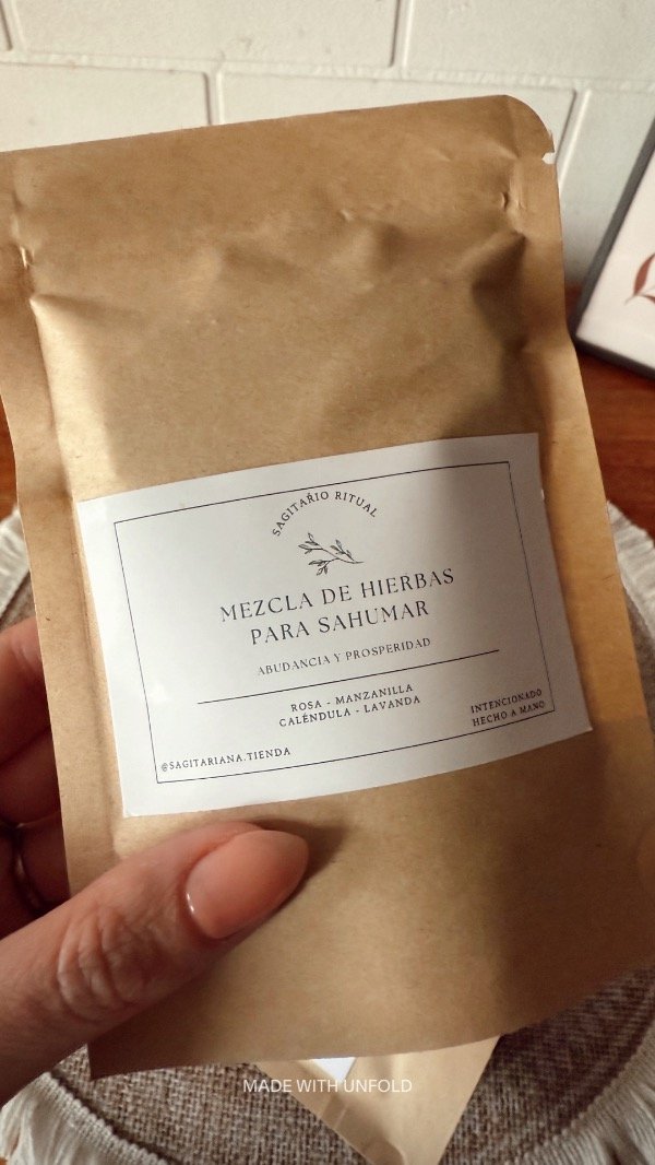 Producto - Mezcla de hierbas para sahumar  - Abundancia y prosperidad