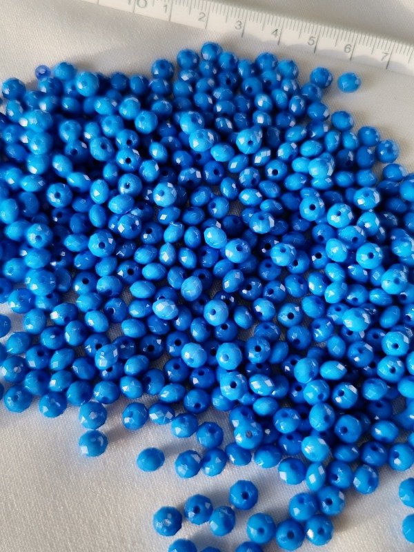 Producto - Donas 6 mm fasetadas azul