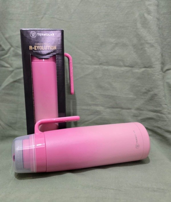 Producto - Termo Acero Inox. 1L - Rosa Carnaval Clickmate - Termolar R-Evolution