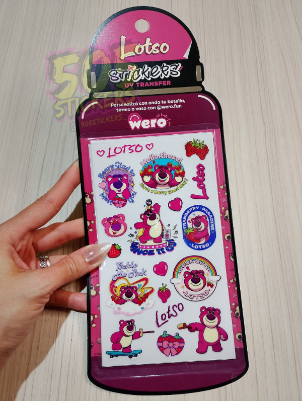 Producto - Planchas de stickers wero UV TRANSFER - LOTSO