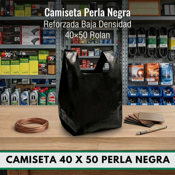 Producto - Camiseta 40 x 50 PERLA NEGRA - BAJA DENSIDAD
