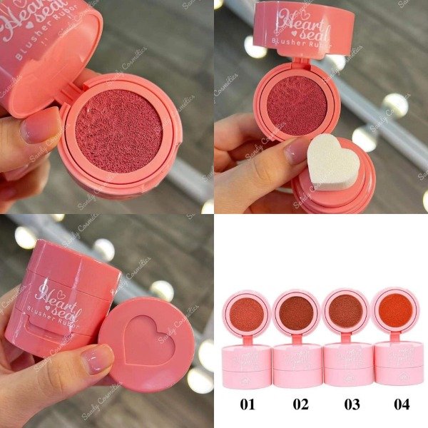 Producto - Rubor con esponjita corazon