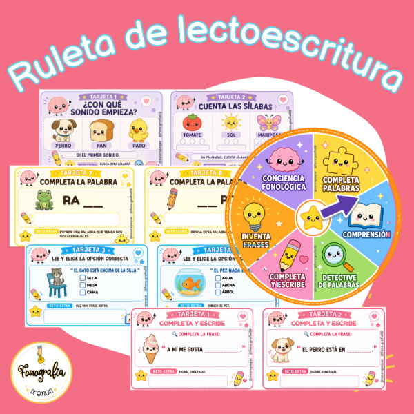 Producto - Ruleta de lectoescritura