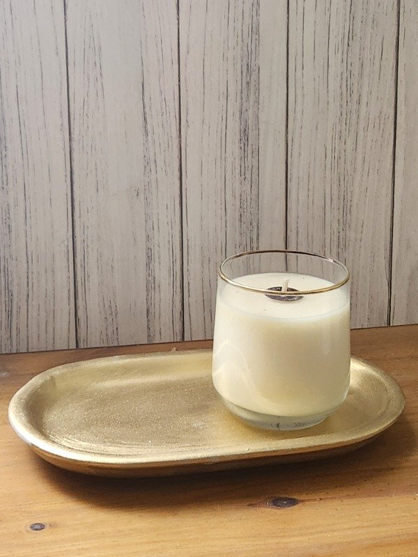 Producto - Bandeja ceramica dorada