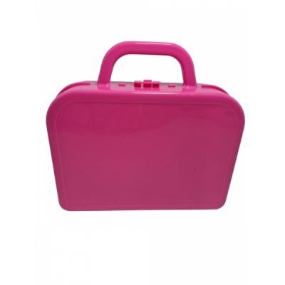 Producto - VALIJA PLASTICO fucsia 13x14x5
