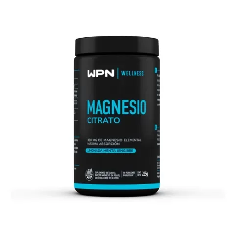 Producto - Citrato de Magnesio WPN Sports Sabor Limonada Menta Jengibre X 225g