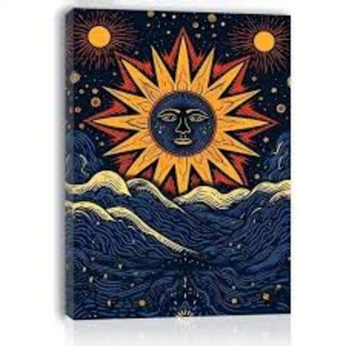 Producto - DIAMOND PAINTING 30X40 BASTIDOR SOL TRAS LAS MONTAÑAS