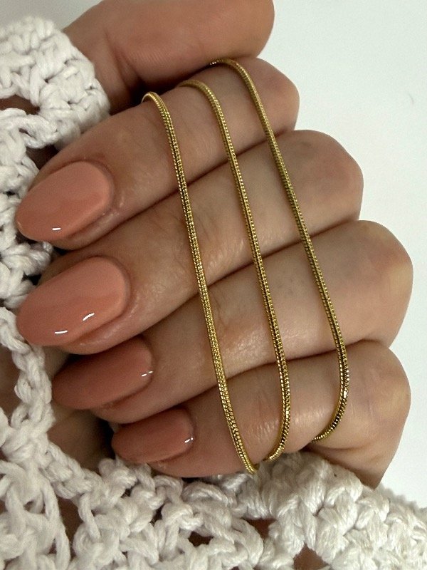 Producto - CD178 Cadena cola de rata acero dorado