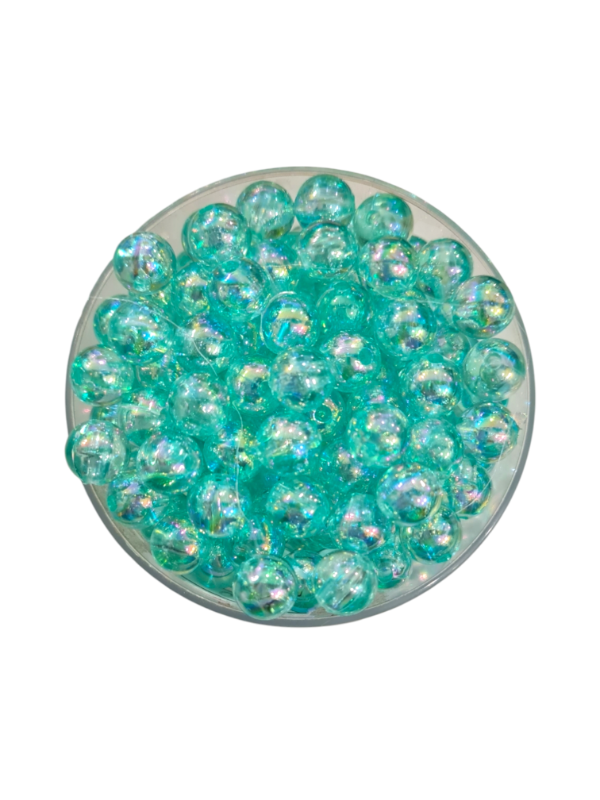 Producto - PERLAS HOLOGRAFICAS VERDE AGUA 8MM