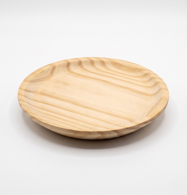 Producto - Platitos copetín Socavado - Madera Pino Taeda 12,5cm Pack x 12 unidades