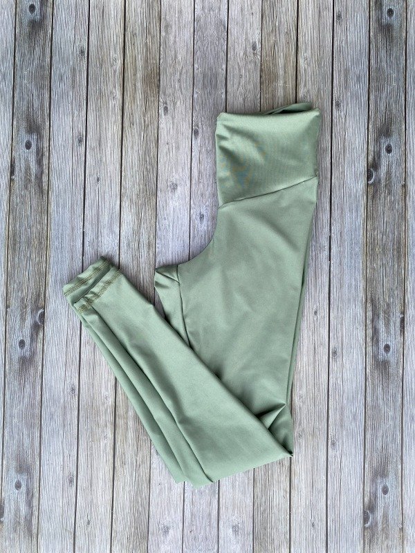 Calza larga verde secoo