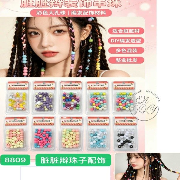 Producto - Anillos Cuffs Adornos Para Trenzas Rastas 8809
