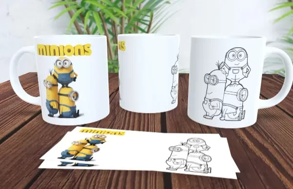 Producto - Taza - para pintar - minions 1