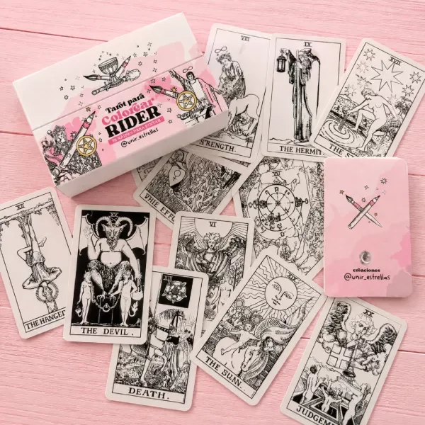 Producto - Tarot para colorear Rider Waite - Caja con naipes - 1